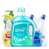 蓝月亮 家庭除菌清洁套装4.58kg:除菌洗衣液2kg+油污克星500g+洗洁精1kg 80001871 单位:套