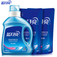蓝月亮 清洁馆机洗组合亮白增艳(薰衣草)1kg瓶+1kg袋*2 10001416 单位:套