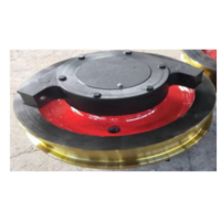 被动车轮组 Φ800,厚160含角箱,调质 带硬度及探伤报告,有一个轮破坏性试验报告 单位:个 货期15天