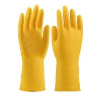 洁瑞丹顿 乳胶手套 30厘米乳胶 钻石纹 黄色 37克 M 单位:双