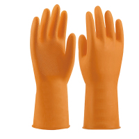 洁瑞丹顿 乳胶手套 30厘米乳胶 钻石纹 橙色 40克 L 单位:双