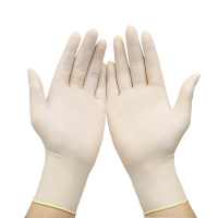 洁瑞丹顿 乳胶手套 9寸乳胶手套 袋装 麻面 6.5克 M 50双/盒 单位:盒
