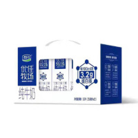 君乐宝 纯牛奶(原味) 优佳牧场利乐砖250ml*12 单位:箱