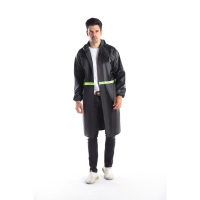 青松 005夜光条牛津布长雨衣 005 均码丈青色 单位:件