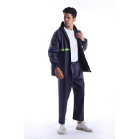 青松 夜光加厚单层雨衣套装 008 均码丈青色 单位:套