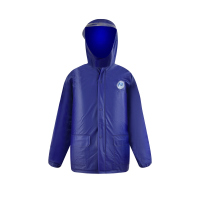 青松 0.25MM宝兰色格子纹 PVC 雨衣 T2510 XXL宝兰色 单位:套