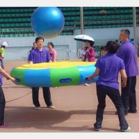 充气膜排球道具 众星捧月1.2米+直径1米打气排球 单位:套