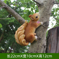 密得赛 树上松鼠摆件 22*10*12cm一只 35*10*11cm一只 单位:套