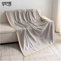 伊伊爱/晴纶针织毛毯人字纹回字纹休闲时尚盖毯航空毯130*180cm/800g/YTK25492/条