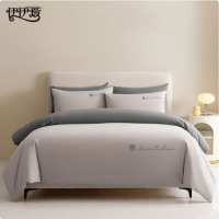 伊伊爱/50S双股经典刺绣抗菌防螨长绒棉四件套200*230cm/YQY25485/套