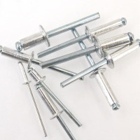 SUK 铆钉 bx-15 A型开口型扁圆头 DIN7337 蓝白锌6×12(250个) 单位:袋