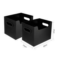 文件夹收纳盒 32*24*25cm 黑色 无维保 货期7-10天