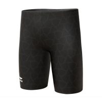 李宁 男士速干暗纹印花游泳裤 暗纹黑 L 单位:条