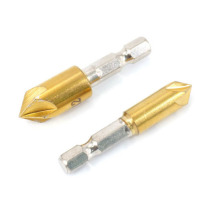 冰禹 镀钛五刃倒角器 六角柄 16mm 适用于PVC,木材