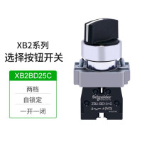 施耐德电气 金属选择开关 XB2-BD25C 触点类型:1NO+1NC 安装直径:22mm