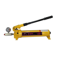 索沃钢制手动液压泵SOV-MSS-80单作用安全可靠耐用台式工具
