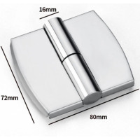 卫生间隔断不锈钢合页 平门款 左/右开各一 72*80*16MM 单位:付 货期10天