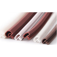 木门卡槽式密封条 屋顶 10*5PVC 棕色 5米/根 单位:根 货期10天