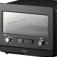 美的 PS2020 家用蒸汽电烤箱多功能微波炉烘焙自动蒸汽烤箱