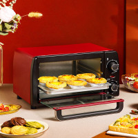 康佳 KAO-1208(D)升级家用迷你台式双层小电烤箱多功能烘焙干果机12L