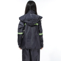天堂T093A雨衣夜光型双层防雨套装涤丝纺PVC合成雨衣