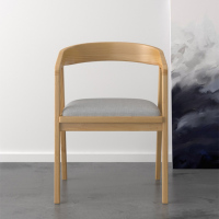 臻远实木椅新西兰松木框架软包坐垫