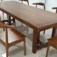 大嘉 浅胡桃色3米大板桌3000*1000*780mm(单桌子)