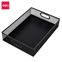 得力(deli)79080金属商务方形文件篮 镂空网材 5个