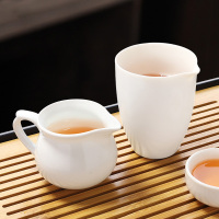 陶瓷公道杯 茶海分茶器功夫茶具配件 过滤带茶漏套装杯家用公道壶