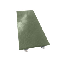 大华震货架单层承重500公斤带轮子冷轧钢绿色2000mm*700mm*190mm