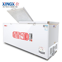 星星XINGX 冰柜商用888升卧式双门大冷柜 冷藏冷冻单温转换雪柜