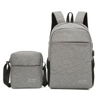 传枫CF-2001两件套休闲旅行双肩背包多功能笔记本电脑包书包子母包