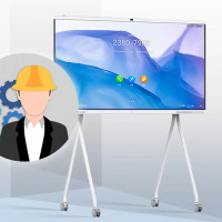 华为IdeaHub S 86英寸会议平板一体机企业办公电子白板教学大屏视频会议智慧屏+OPS I5(含落地支架)