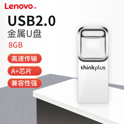 联想(Lenovo)USB2.0移动优盘 [TU201 USB2.0]金属银 64GB