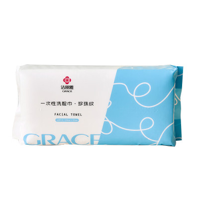 洁丽雅(grace)MRJ731 棉柔巾60抽单包装 20*20cm*60抽 5包