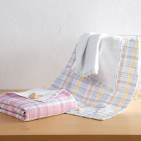 多喜爱浴巾全棉柔棉浴巾70x140cm 红色