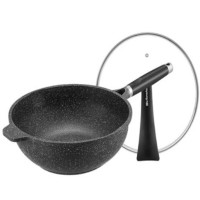 九阳CF32C-CJ729 麦饭石 炒锅 易清洗 不粘 耐磨 受热快 全家食