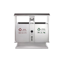 北奥304不锈钢双桶垃圾桶定制 尺寸:100*38*100CM