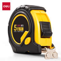 得力8208钢卷尺5m(黄)(把) 10把装