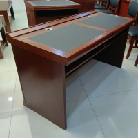 大嘉会议主发布台桌椅一套 桌1400*600*760带轮