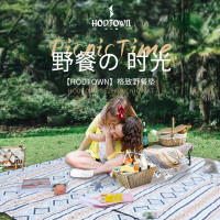 何大屋(Hodtown)HDW1819大折叠户外防潮垫沙滩野营垫露营地垫防水草坪加厚超声波野餐垫 野餐垫