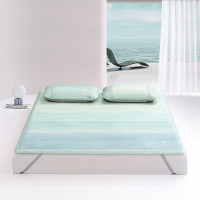 水星家纺三件套DH伊人溪岸印花冰丝席-S03 150*200cm