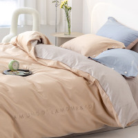 金丝莉KINTHERI 100支贡缎绣花四件套驼