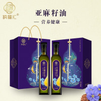 纳福汇 冷榨亚麻籽油 礼盒750ml*2