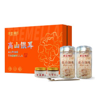 黄金果农 黄金果农高山银耳35gX2罐 F2礼盒即食冲泡银耳羹时尚高端健康送礼