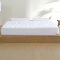水星家纺床笠防水床罩克雷斯抗菌防螨床护垫(本白色) 150cm×200cm