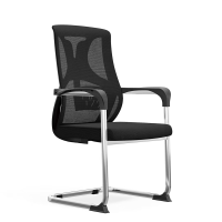 大嘉 网布高密度海绵钢制电镀工型脚架办公椅