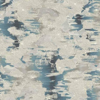 杜克恩 DKEYM-01手工新西兰羊毛 1*1m 地毯 (计价单位:块) 蓝白色