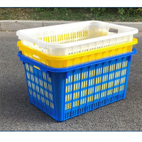 安巢加厚大号塑料周转筐加厚815*585*400mm(黄.白.蓝可选)