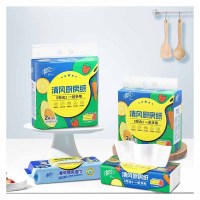 清风2层76张厨房取式 纸巾B80CK1 *4提